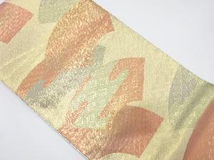 リサイクル　佐賀錦　地紙模様織り出し袋帯